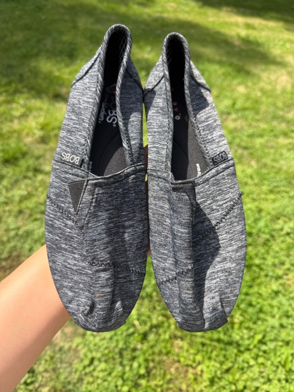 Skechers Women's Gray Slip-On Sneakers